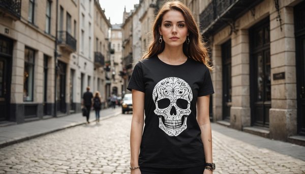 T-shirt tête de mort femme : le style alternatif à portée de main